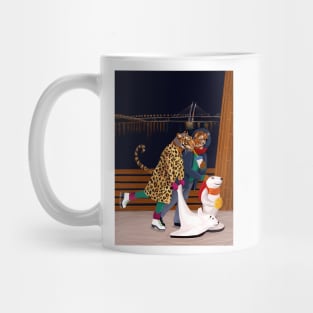 Tigers on the ice rink Mug